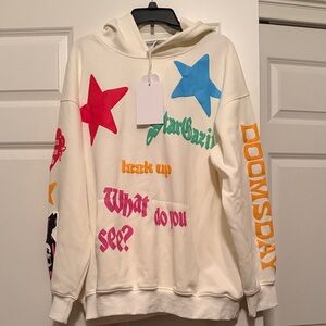 NWT Aelfric Eden Colorful Graphic Hoodie size Large